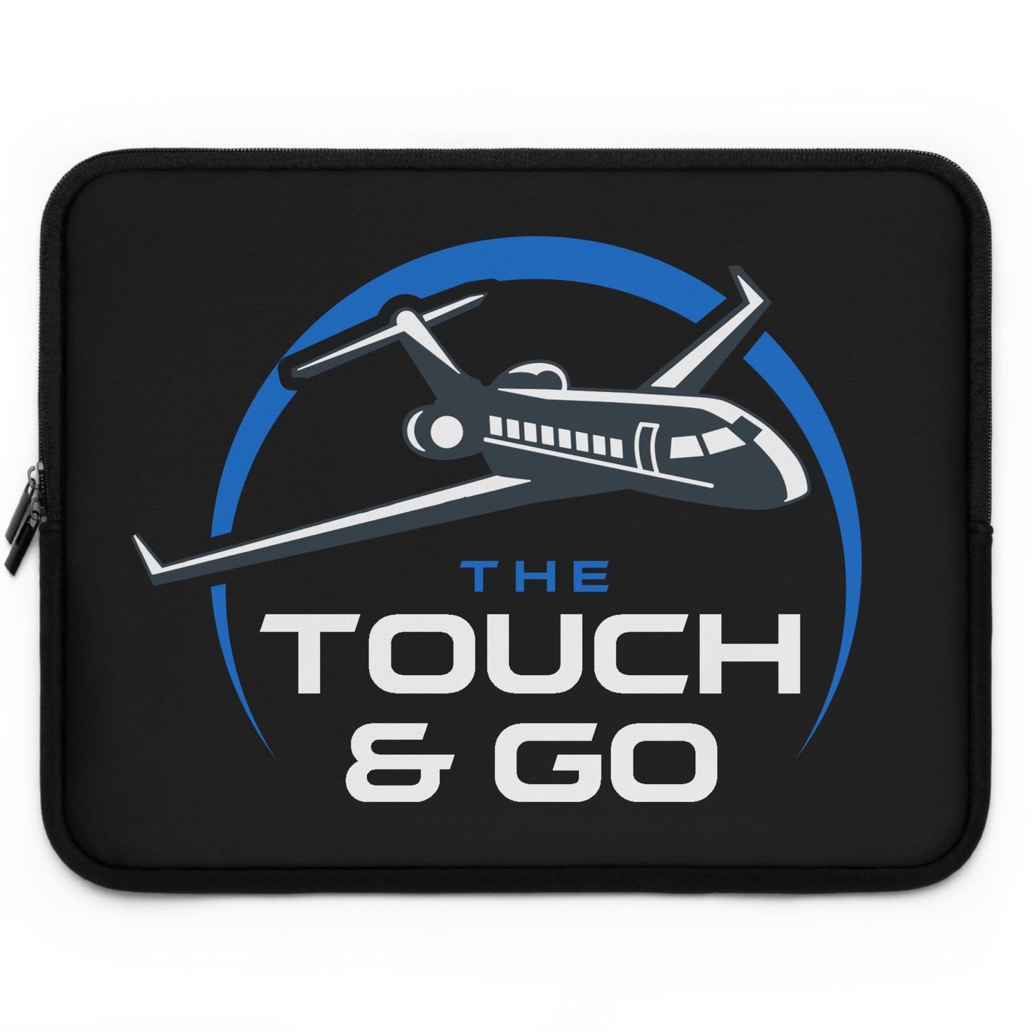 Aviation-Themed Laptop Sleeve - "The Touch & Go" Airplane Design